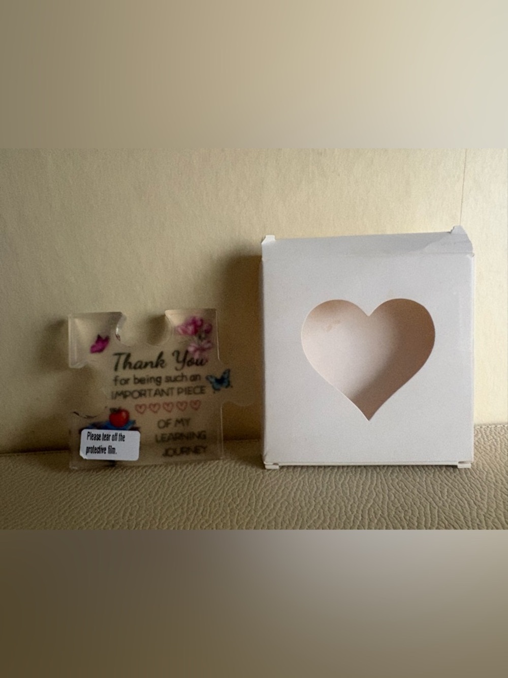 Thank You Puzzle Piece decoration for teachers-new in box